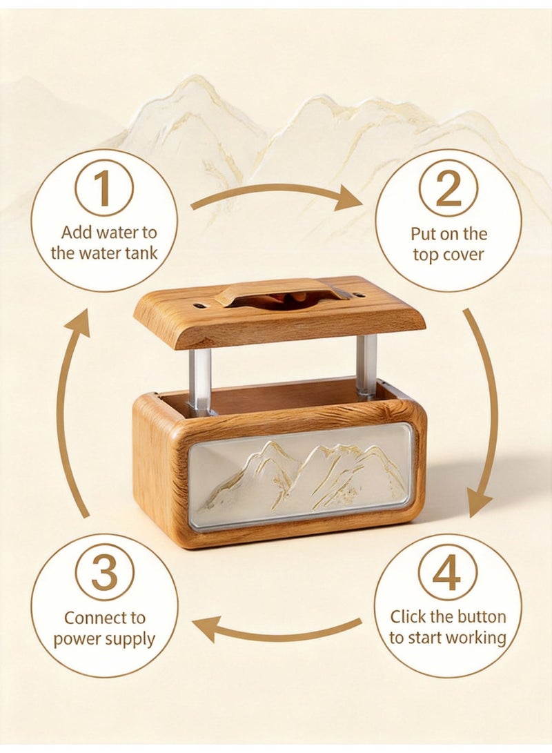 Essential Oil Diffuser & Dual Spray Humidifier- 2 Mist Modes & 3 Night Light Modes Large Capacity Aroma Diffuser for Home - Image 4